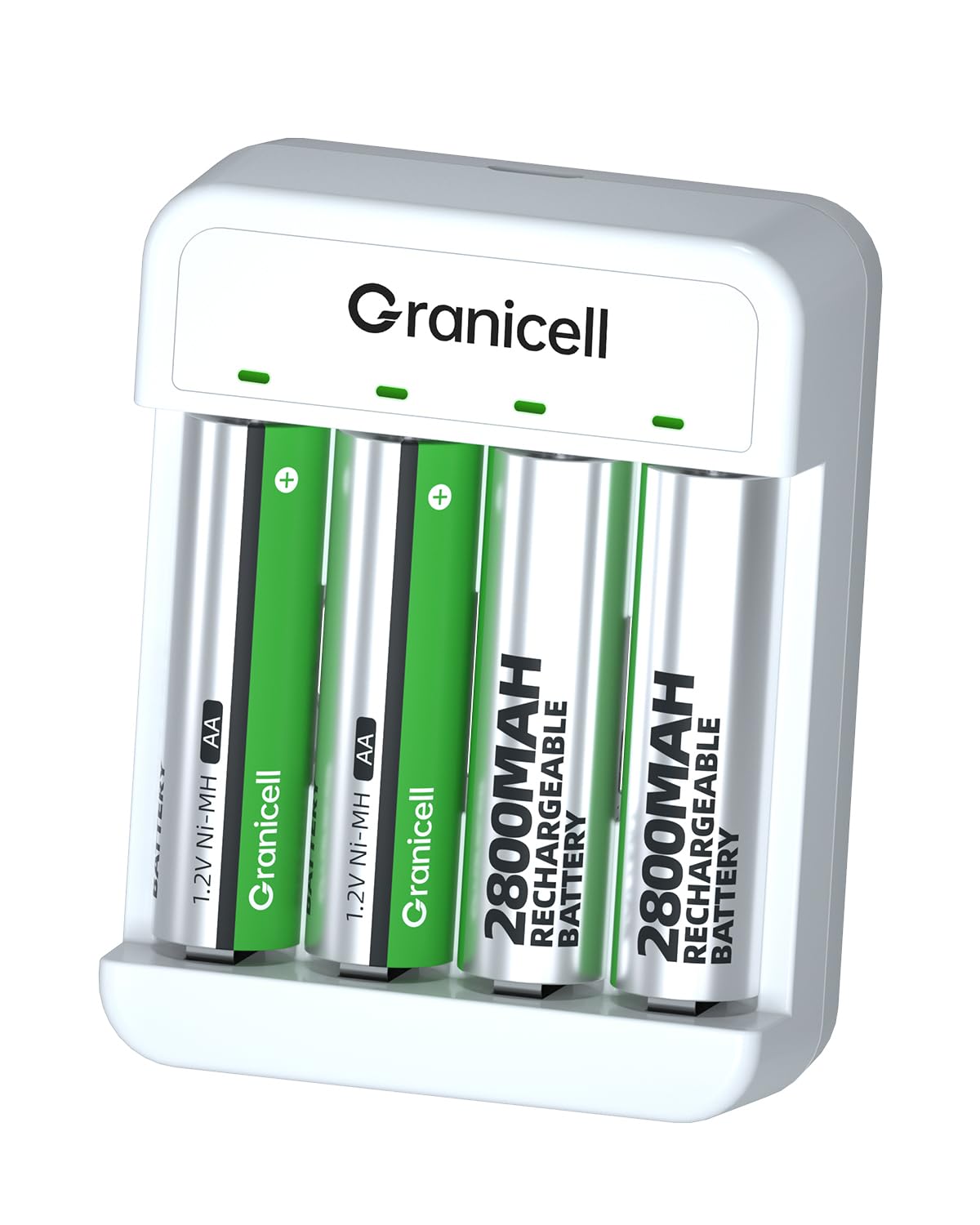 AA Rechargeable Batteries 2800 mAh High Capacity 1500 Cycle,1.2V NiMH Low Self Discharge AA Battery,24 Pack